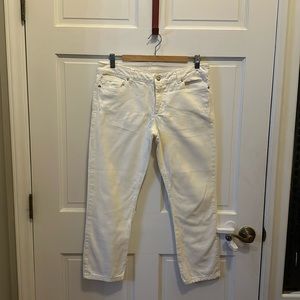MK white jeans